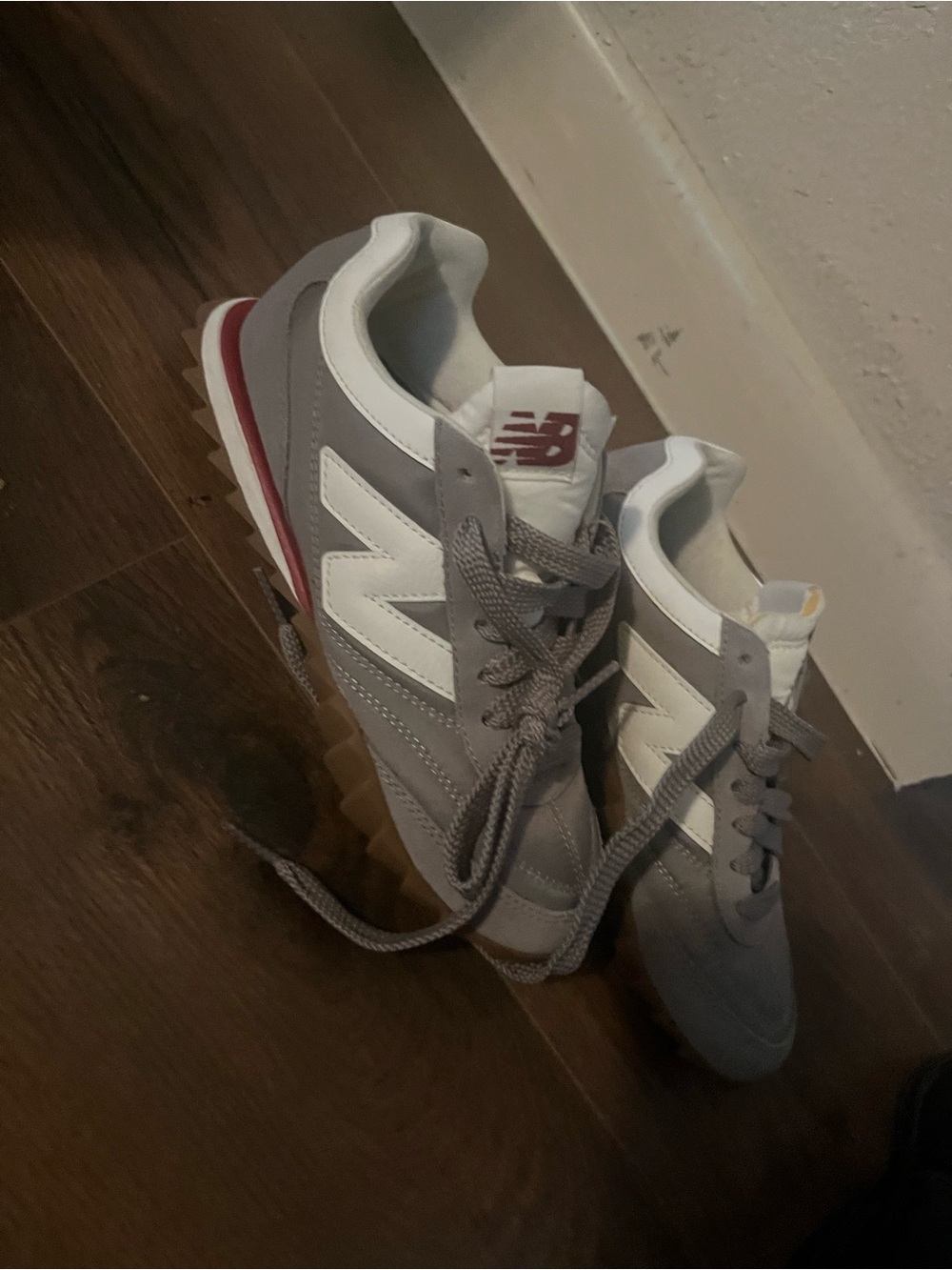 New Balance Women's Gray & White Retro Runner Sneakers